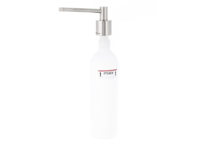 CYLINDER countertop-mounted liquid soap dispenser 1000 ml,  brushed (matt)